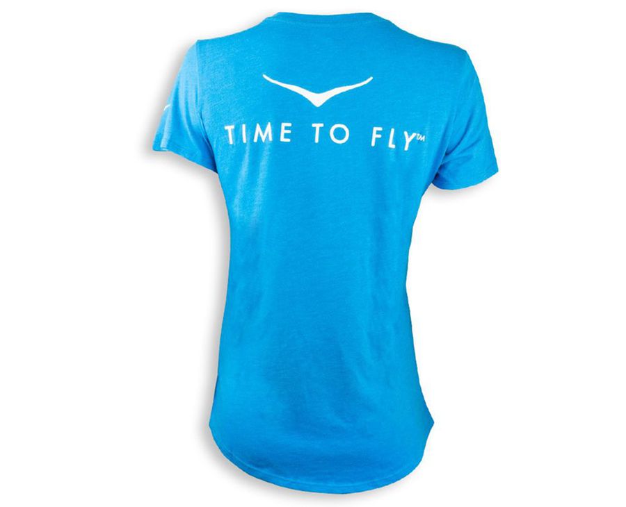 Hoka Womens Tee NZ - Hoka One One Logo T-Shirt Blue (OLS421630)